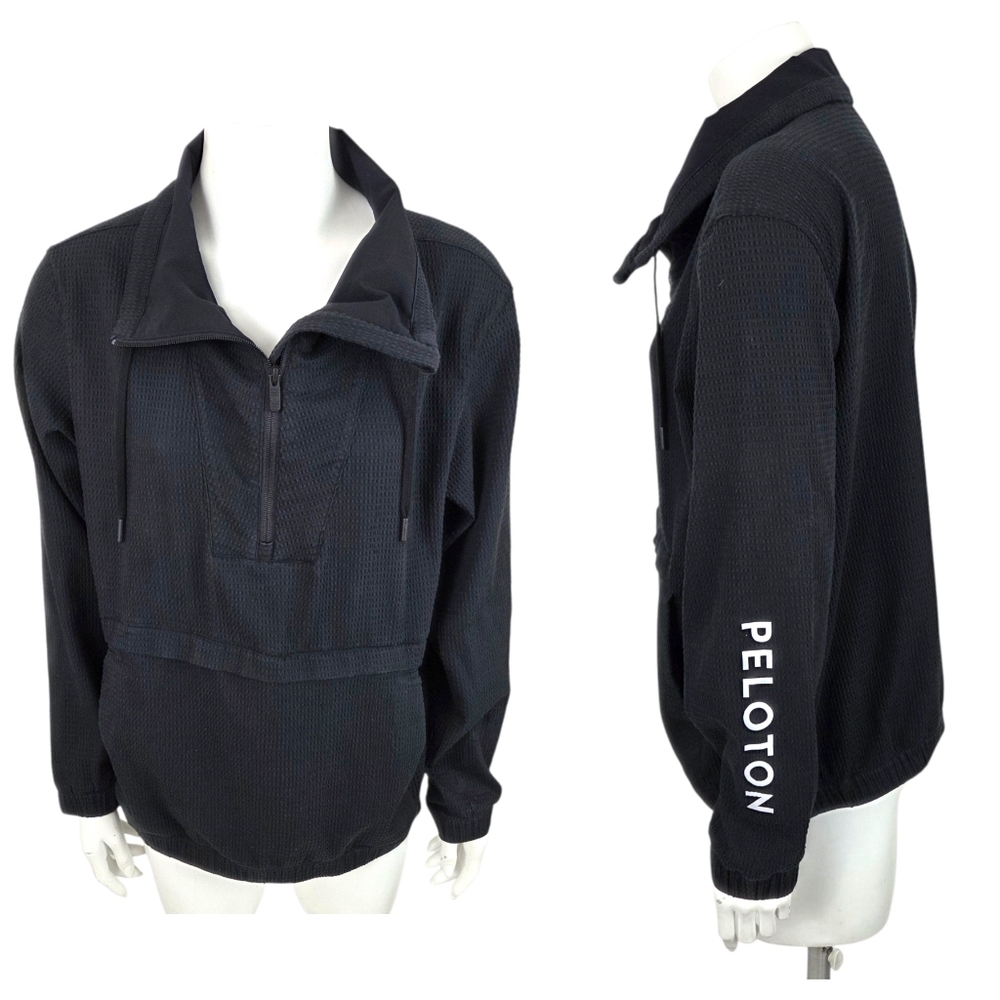 Lululemon X Peloton Pack Light Pullover Anorak Jacket Windbreaker Womens Black